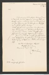 k.k. naturhistorisches Hofmuseum, Intendanzakten 1885-1896 (Hauer), Aktenzahl Z.339/1887, Seite 1